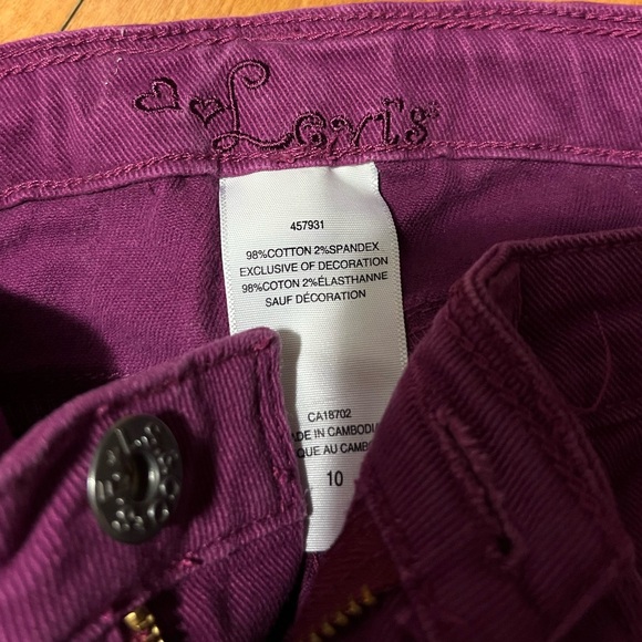 Levi’s, Purple Skinny Jeans, size 10. - Picture 2 of 2